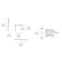 Load image into Gallery viewer, Tolomeo Micro LED Table Lamp - line drawing.
