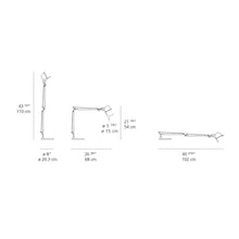 Load image into Gallery viewer, Tolomeo Mini LED Table Lamp - line drawing.
