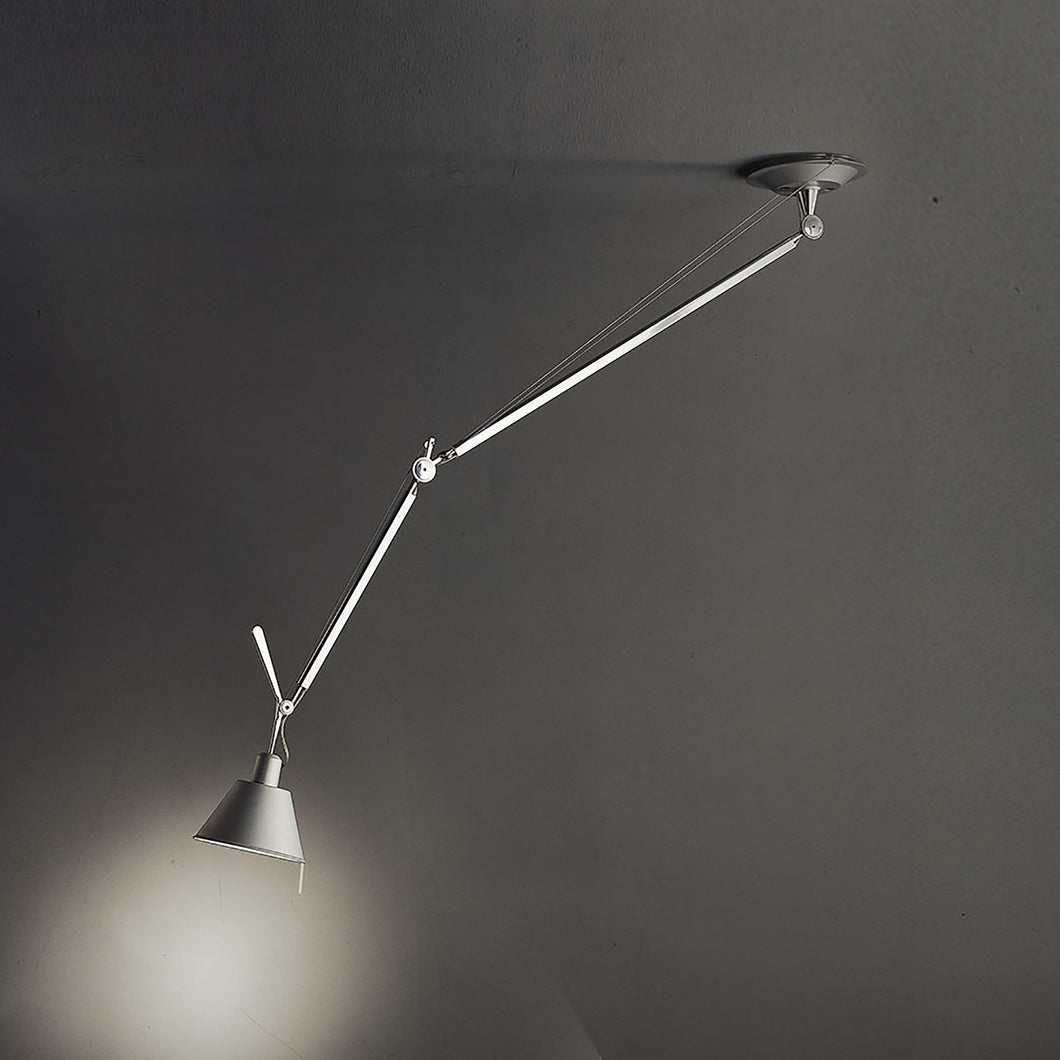 Tolomeo Off-Center Suspension Light in Aluminum/XSmall.