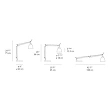 Load image into Gallery viewer, Tolomeo Table Lamp with Shade - line drawing.
