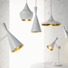 Load image into Gallery viewer, Beat Fat LED Pendant Light in exhibition.
