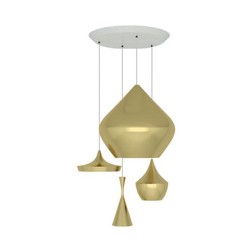Beat Range Round LED Multi Light Pendant Light.