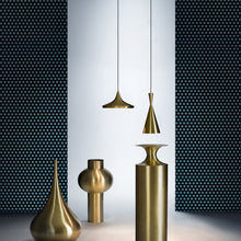 Load image into Gallery viewer, Beat Tall LED Pendant Light in exhibition.
