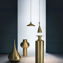 Load image into Gallery viewer, Beat Wide LED Pendant Light in exhibition.
