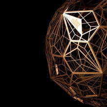 Load image into Gallery viewer, Etch Web Pendant Light in Detail.

