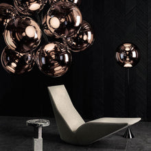 Load image into Gallery viewer, Globe LED Floor Lamp in Detail.
