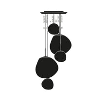 Load image into Gallery viewer, Melt Large LED Pendant Light - line drawing.

