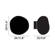 Load image into Gallery viewer, Melt LED Ceiling / Wall Light - line drawing.
