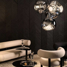 Load image into Gallery viewer, Melt LED Chandelier in living room.
