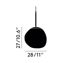 Load image into Gallery viewer, Melt LED Mini Pendant Light - line drawing.
