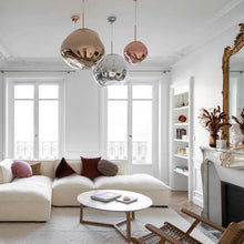Load image into Gallery viewer, Melt LED Pendant Light in living room.
