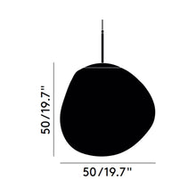 Load image into Gallery viewer, Melt LED Pendant Light - line drawing.
