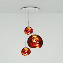 Load image into Gallery viewer, Melt Trio Round LED Pendant Light in Detail.
