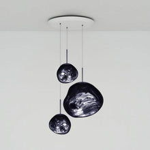 Load image into Gallery viewer, Melt Trio Round LED Pendant Light in Detail.
