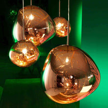 Load image into Gallery viewer, Melt Trio Round LED Pendant Light in Detail.
