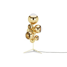 Load image into Gallery viewer, Mirror Ball Chandelier Floor Lamp in Detail.
