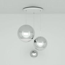 Load image into Gallery viewer, Mirror Ball Large LED Multi Light Pendant Light in Detail.
