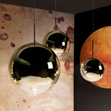 Load image into Gallery viewer, Mirror Ball Large LED Multi Light Pendant Light in Detail.

