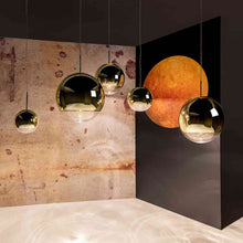Load image into Gallery viewer, Mirror Ball Large LED Multi Light Pendant Light in Detail.

