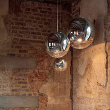 Load image into Gallery viewer, Mirror Ball Large LED Multi Light Pendant Light in Detail.
