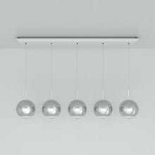 Load image into Gallery viewer, Mirror Ball LED Linear Pendant Light in Detail.
