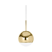 Load image into Gallery viewer, Mirror Ball LED Pendant Light in Gold (Small).
