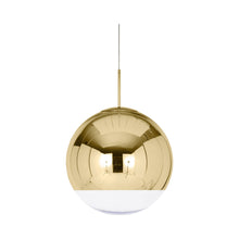 Load image into Gallery viewer, Mirror Ball LED Pendant Light in Gold (Large).
