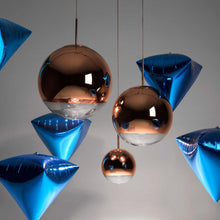 Load image into Gallery viewer, Mirror Ball LED Pendant Light in Detail.
