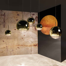 Load image into Gallery viewer, Mirror Ball LED Pendant Light in Detail.

