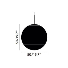 Load image into Gallery viewer, Mirror Ball LED Pendant Light - line drawing.
