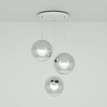 Load image into Gallery viewer, Mirror Ball Round LED Multi Light Pendant Light in Detail.
