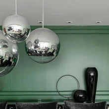Load image into Gallery viewer, Mirror Ball Round LED Multi Light Pendant Light in Detail.
