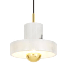 Load image into Gallery viewer, Stone LED Pendant Light in Detail.
