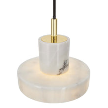 Load image into Gallery viewer, Stone LED Pendant Light in Detail.
