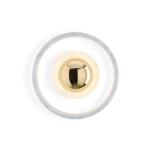 Load image into Gallery viewer, Stone LED Wall Light in Detail.
