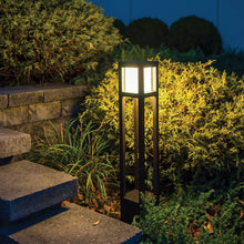 Load image into Gallery viewer, Tower LED Bollard in outside area.
