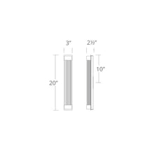 Load image into Gallery viewer, Tower LED Wall Light - line drawing.
