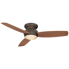 Load image into Gallery viewer, Traditional Concept LED Outdoor Ceiling Fan in Oil Rubbed Bronze / Medium Maple (52-Inch).
