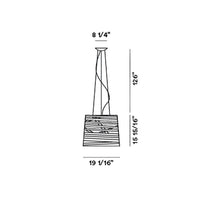 Load image into Gallery viewer, Tress Grande Pendant Light - line drawing.
