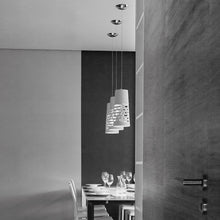 Load image into Gallery viewer, Tress Piccola Pendant Light in dining room.
