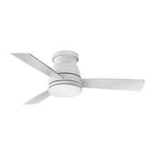 Load image into Gallery viewer, Trey LED Ceiling Fan in Matte White (44-Inch).
