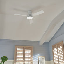Load image into Gallery viewer, Trey LED Ceiling Fan in living room.
