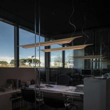 Load image into Gallery viewer, Troag Linear Suspension Light in office.
