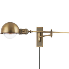 Load image into Gallery viewer, Cannon Plug-In Wall Light in Detail.

