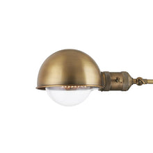 Load image into Gallery viewer, Cannon Plug-In Wall Light in Detail.
