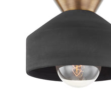 Load image into Gallery viewer, Covina Flush Mount Ceiling Light in Detail.
