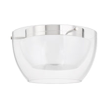 Load image into Gallery viewer, Dutton Flush Mount Ceiling Light in Polished Nickel.
