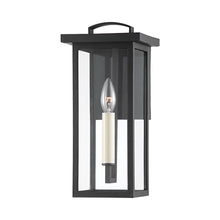 Load image into Gallery viewer, Eden Outdoor Wall Light in Texture Black (Small).
