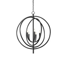 Load image into Gallery viewer, Fillea Pendant Light in Black Iron (5-Light).
