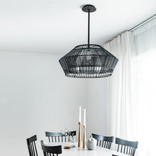 Load image into Gallery viewer, Hunters Point Chandelier in dining room.
